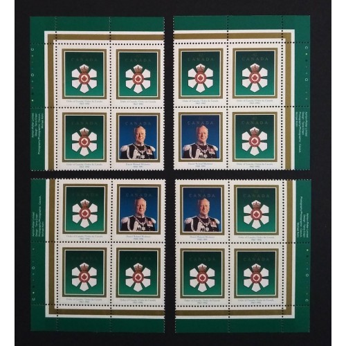 Canada 1447a Plate Blocks Matched Set VF MNH