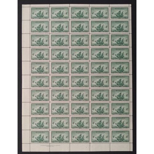 Canada 282 Sheet Plate No. 2 XF MNH