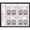 Canada 756 Plate Block UL VF MNH