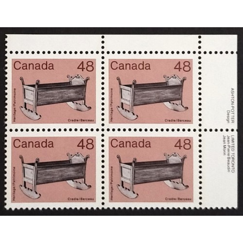 Canada 929 Plate Block UR VF MNH