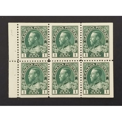 Canada 104a Booklet Pane VF MNH