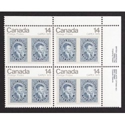 Canada 754i Plate Block UR No. 1 VF MNH