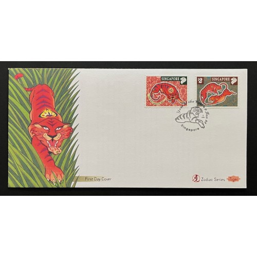 Singapore L28076 1996-2007 Lunar New Year Covers (12)
