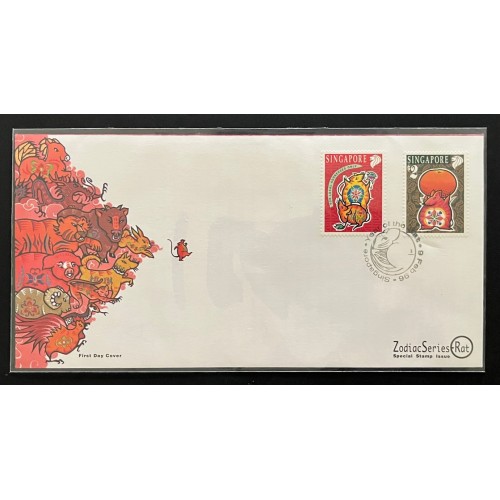 Singapore L28076 1996-2007 Lunar New Year Covers (12)
