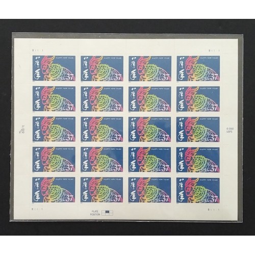 United States L28114 1992-2003 Lunar New Year Set VF MNH