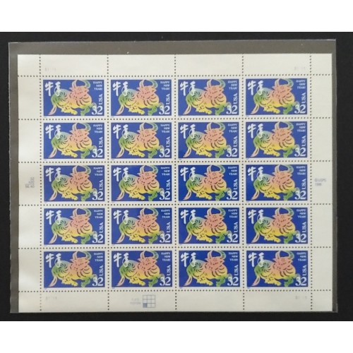 United States L28114 1992-2003 Lunar New Year Set VF MNH