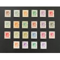 Hong Kong 154-9|155a-66a Definitives Mint Mixed