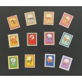 Macau L28166 1984-1995 Lunar New Year Set VF MNH