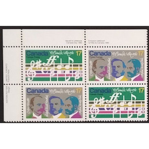 Canada 858a Plate Block UL VF MNH