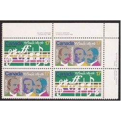 Canada 858a Plate Block UR VF MNH