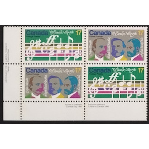 Canada 858a Plate Block LL VF MNH