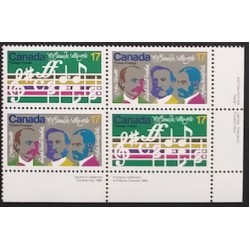 Canada 858a Plate Block LR VF MNH