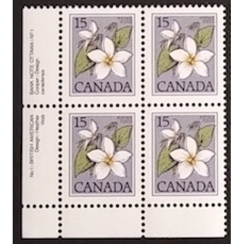 Canada 787 Plate Block LL No. 1 VF MNH