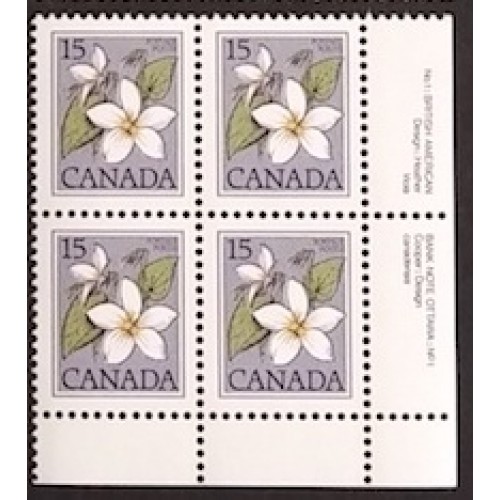 Canada 787 Plate Block LR No. 1 VF MNH
