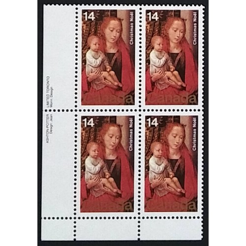 Canada 774 Plate Block LL VF MNH