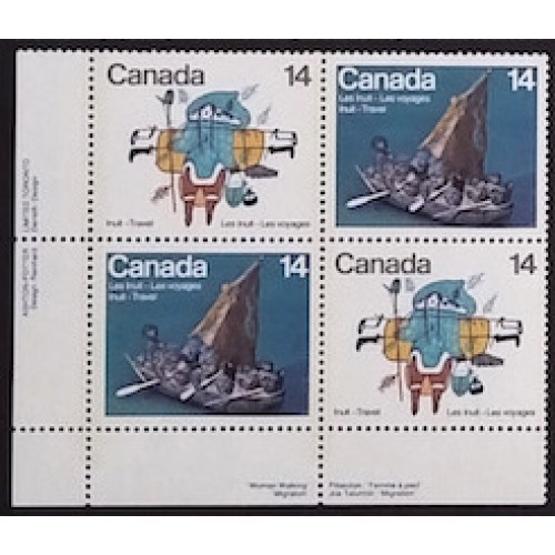 Canada 770a Plate Block LL VF MNH