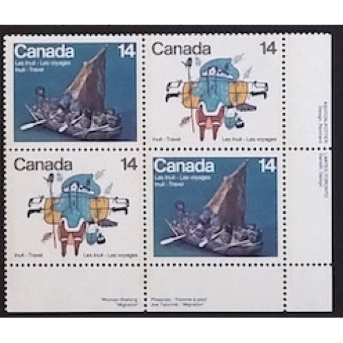 Canada 770a Plate Block LR VF MNH