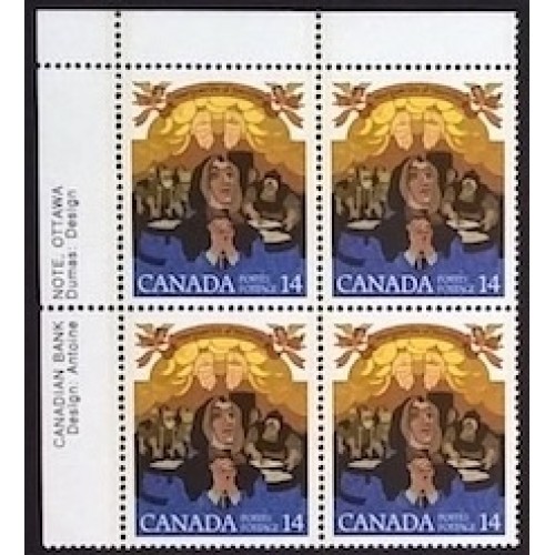 Canada 768 Plate Block UL VF MNH