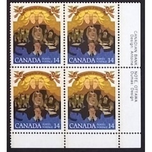 Canada 768 Plate Block LR VF MNH