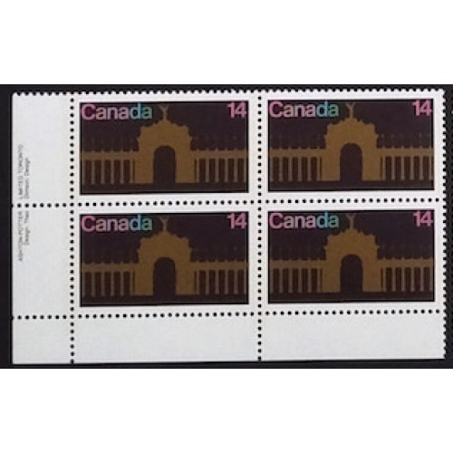 Canada 767 Plate Block LL VF MNH