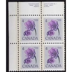 Canada 709 Plate Block UL No. 1 VF MNH