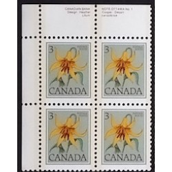 Canada 708 Plate Block UL No. 1 VF MNH