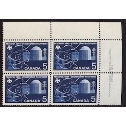 Canada 449 Plate Block UR No. 1 VF MNH