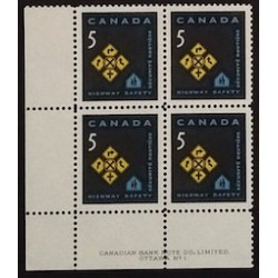 Canada 447 Plate Block LL No. 1 VF MNH