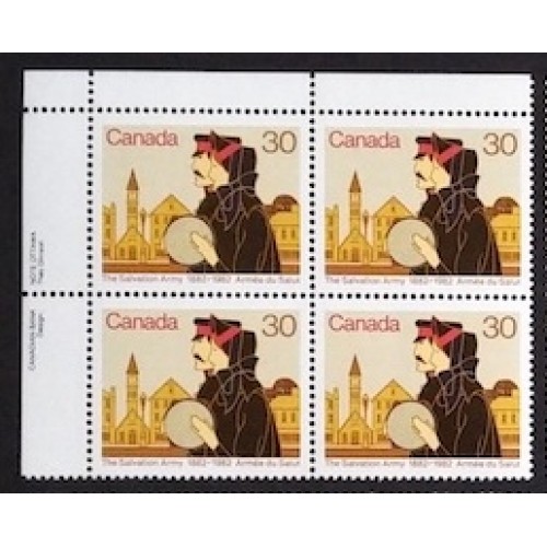 Canada 954 Plate Block UL VF MNH