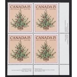 Canada 900 Plate Block LR VF MNH