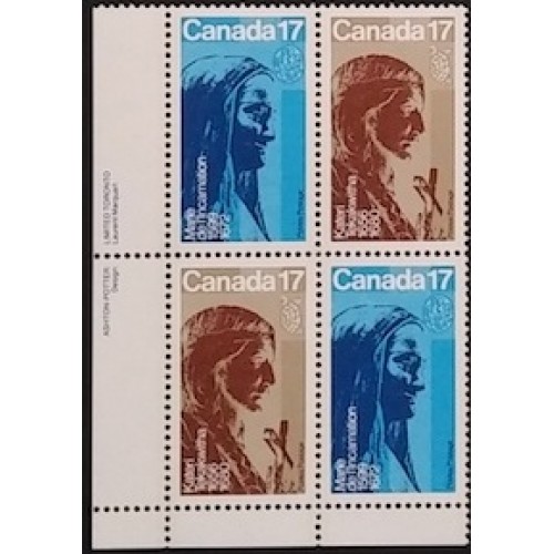 Canada 886a Plate Block LL VF MNH