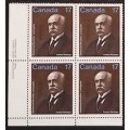 Canada 877 Plate Block LL VF MNH