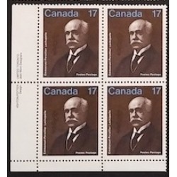 Canada 877 Plate Block LL VF MNH