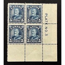 Canada 170 Plate Block LR No. 3 F MNH