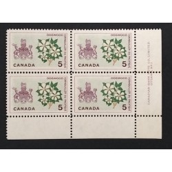 Canada 423 Plate Block LR No. 1 VF MNH
