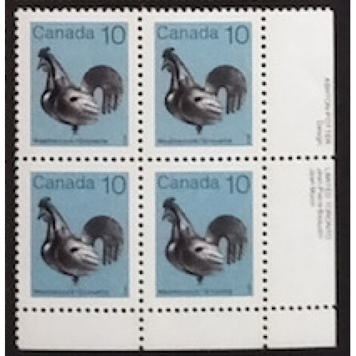 Canada 921 Plate Block LR VF MNH