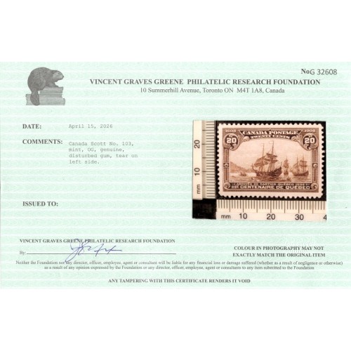 Canada 103 VF MH