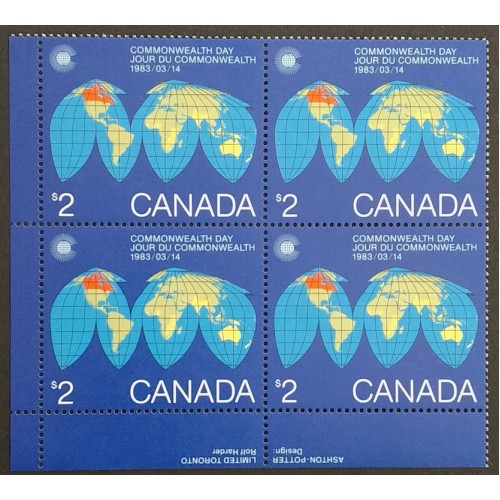 Canada 977i Plate Block LL VF MNH