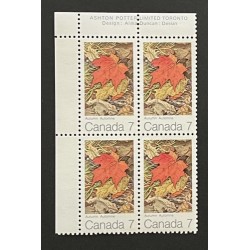 Canada 537ii-HF Plate Block UL VF MNH