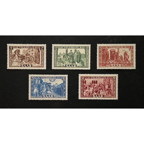 Saar Protectorate B77-81 Set MH