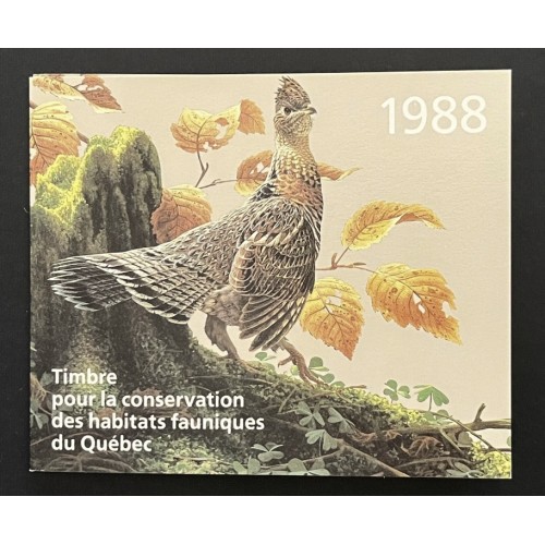 Canada QW1 1988 Quebec Wildlife Habitat Conservation Booklet