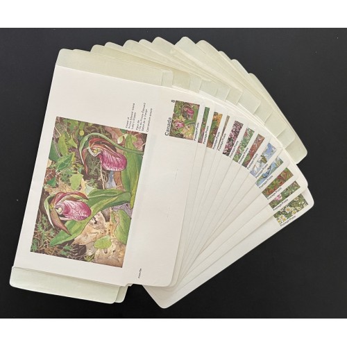 Canada LS3-14 Floral Domestogrammes - Complete Set XF Unused