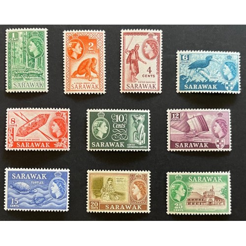 Sarawak 197-206 Set MNH