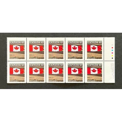 Canada 1359cd Booklet Pane VF MNH