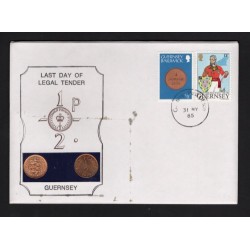 Guernsey New 1/2p Coin Last Day of Issue