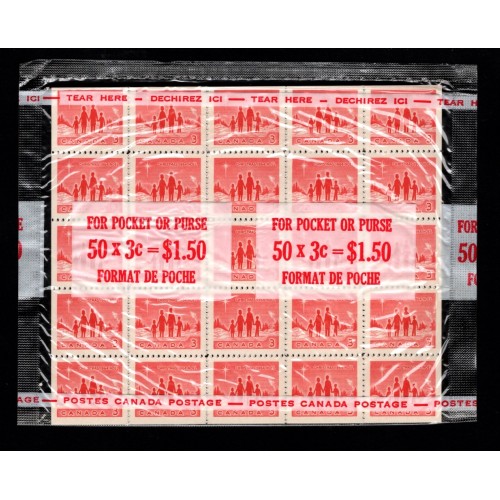 Canada 434a Mini Pane Cello Paq of 2 VF MNH