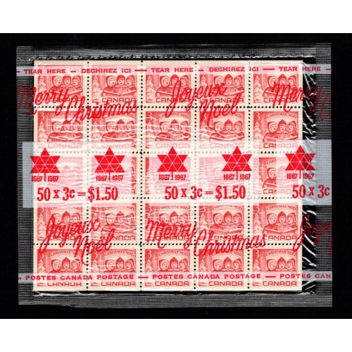 Canada 476a Mini Pane Cello Paq of 2 VF MNH