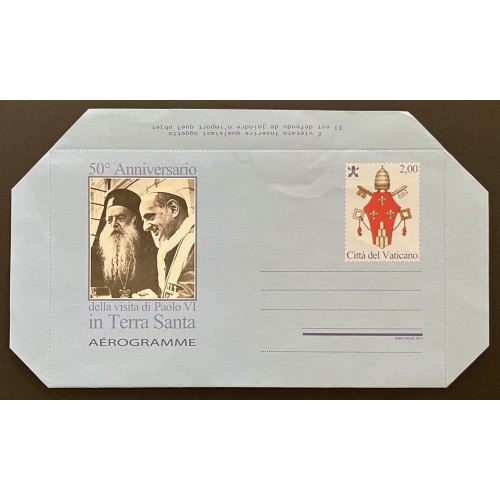 Vatican City 1563 2014 Aerogramme MNH