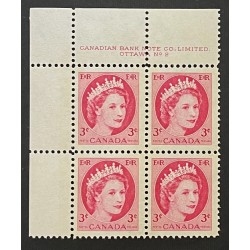 Canada 339p Plate Block UL No. 2 VF MNH