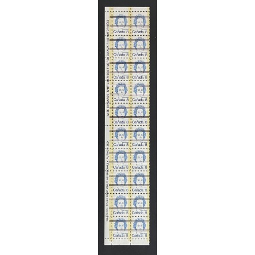 Canada 593xx Warning Strip of 20 VF MNH